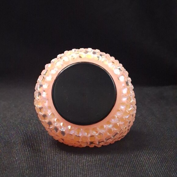 Peach Rubber Ducky, Bling Ducks, Bedazzled, Jeep Duck, Easter, Gift, Spring - Picture 7 of 8